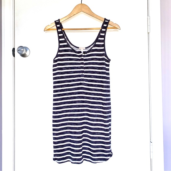 GAP Dresses & Skirts - GAP Striped Henley Mini Tank Dress